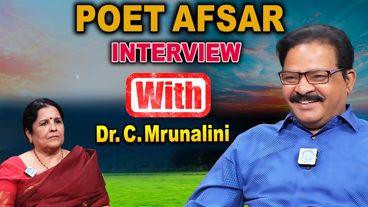 Poet Afsar Exclusive Interview with Dr. C. Mrunalini | Poetry, Life & Literature Secrets | iDream