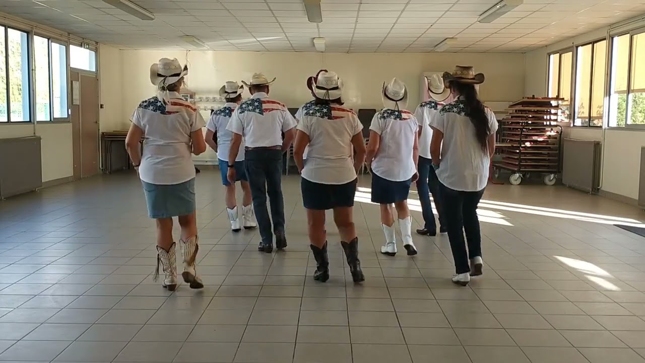 Saltwater Ranch, Country line dance, Régine Bayard 