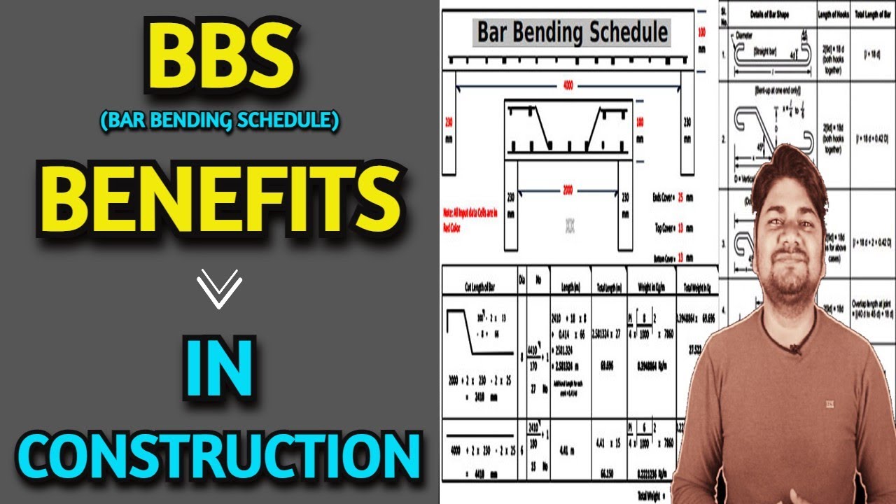 What is BBS | BBS (Bar Bending Schedule) Benefits in Construction | Learning Civil Technology