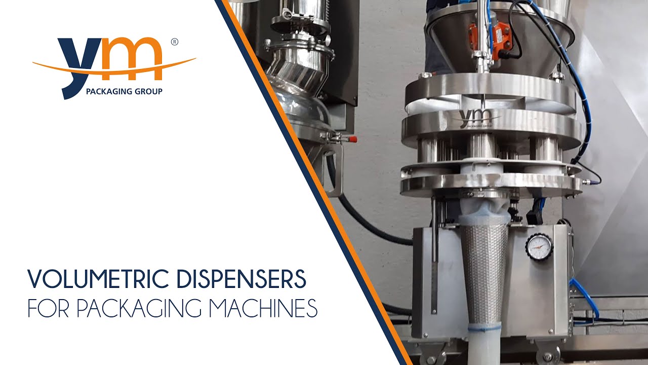 Volumetric dispensers for packaging machines