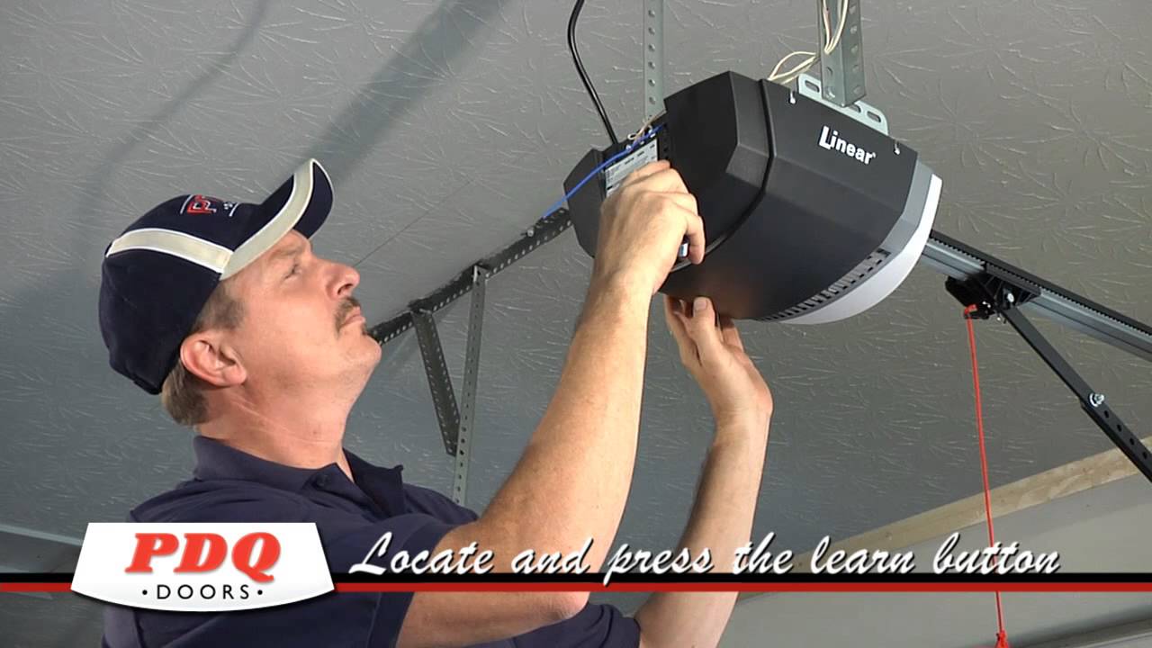 How to Program a Linear and Liftmaster Garage Door Opener.  PDQ Doors Cincinnati Ohio
