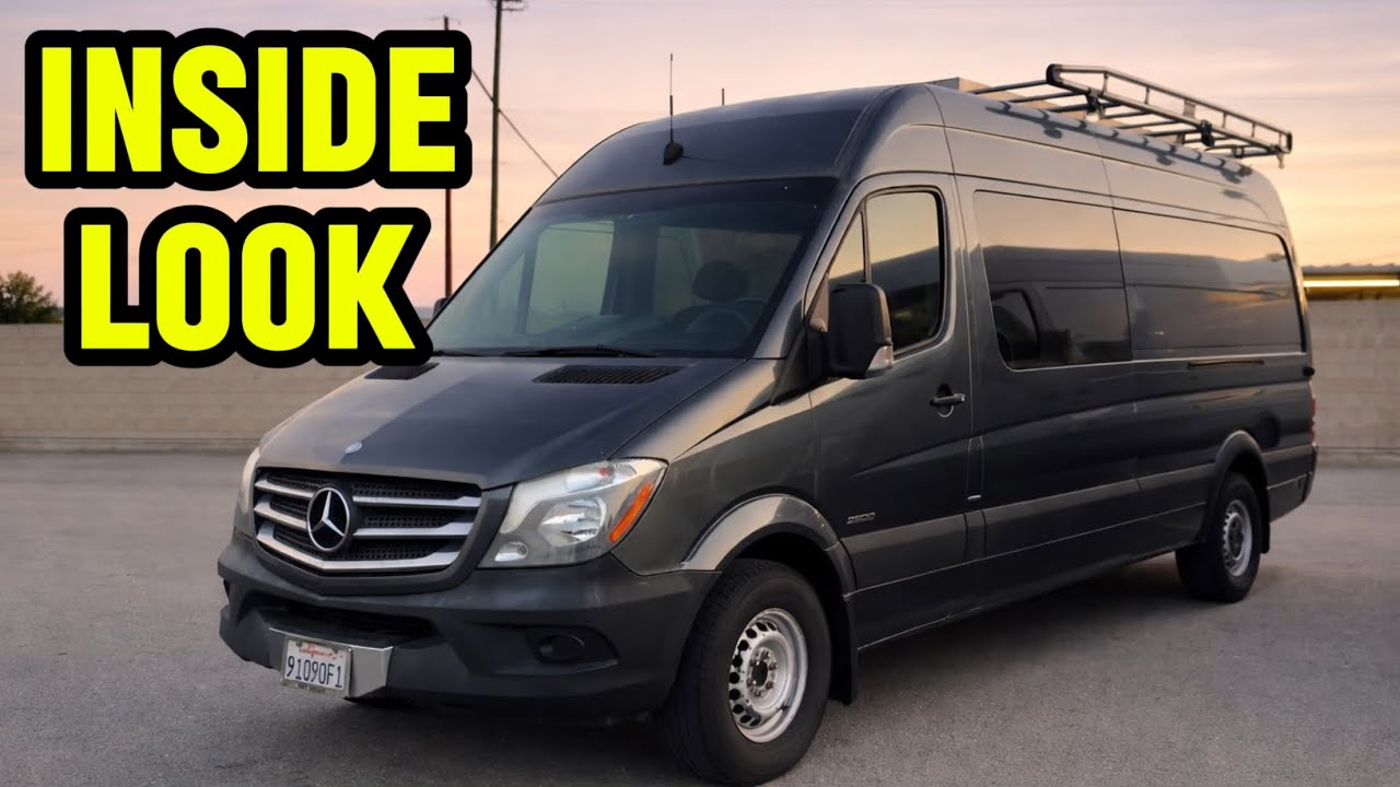 2015 Mercedes Sprinter Van 5 Passenger Crew + Cargo Walkthrough