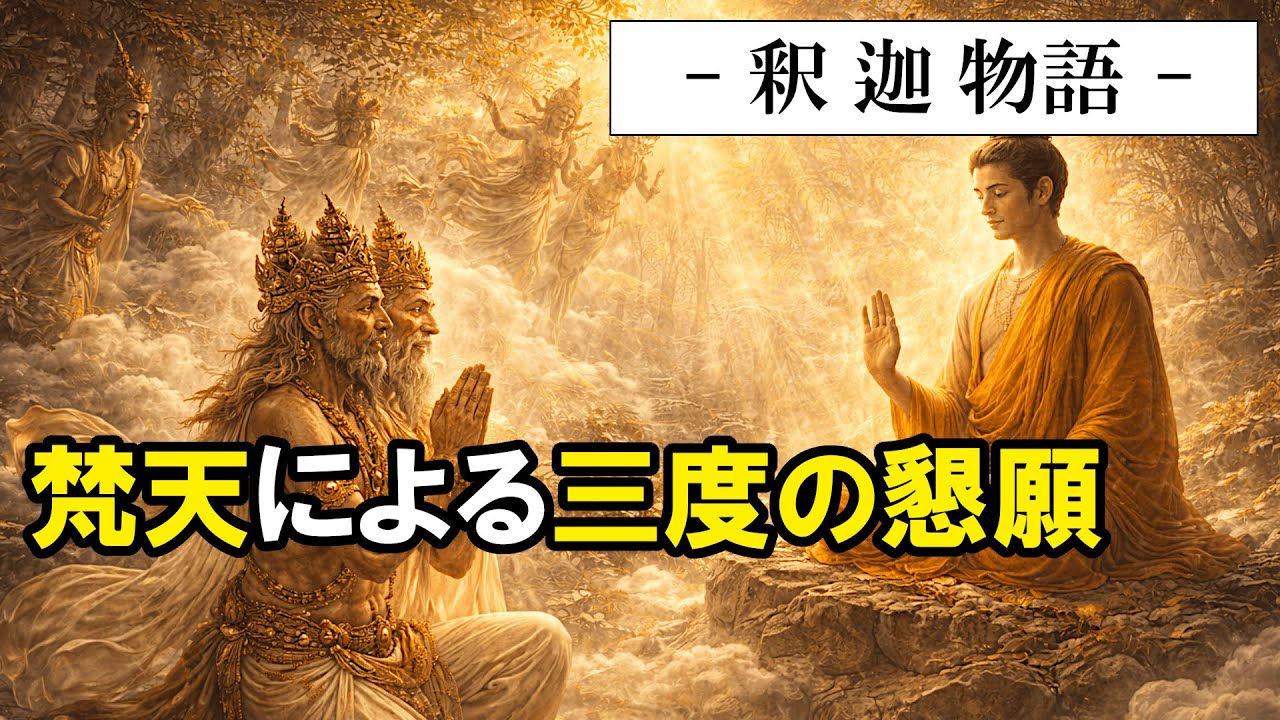 【 釈迦物語 】 仏陀になった後、実は永遠の涅槃に入る事を考えていた釈迦