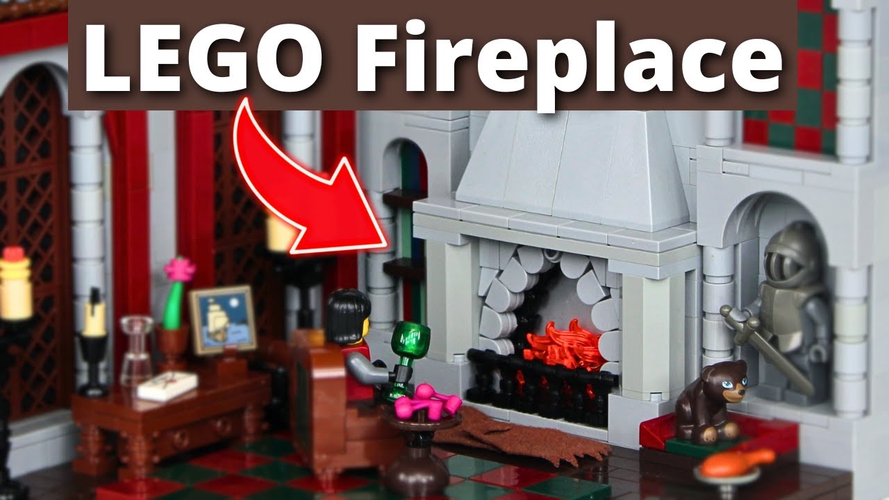 Charming LEGO Stone Fireplace Design | Easy Tutorial