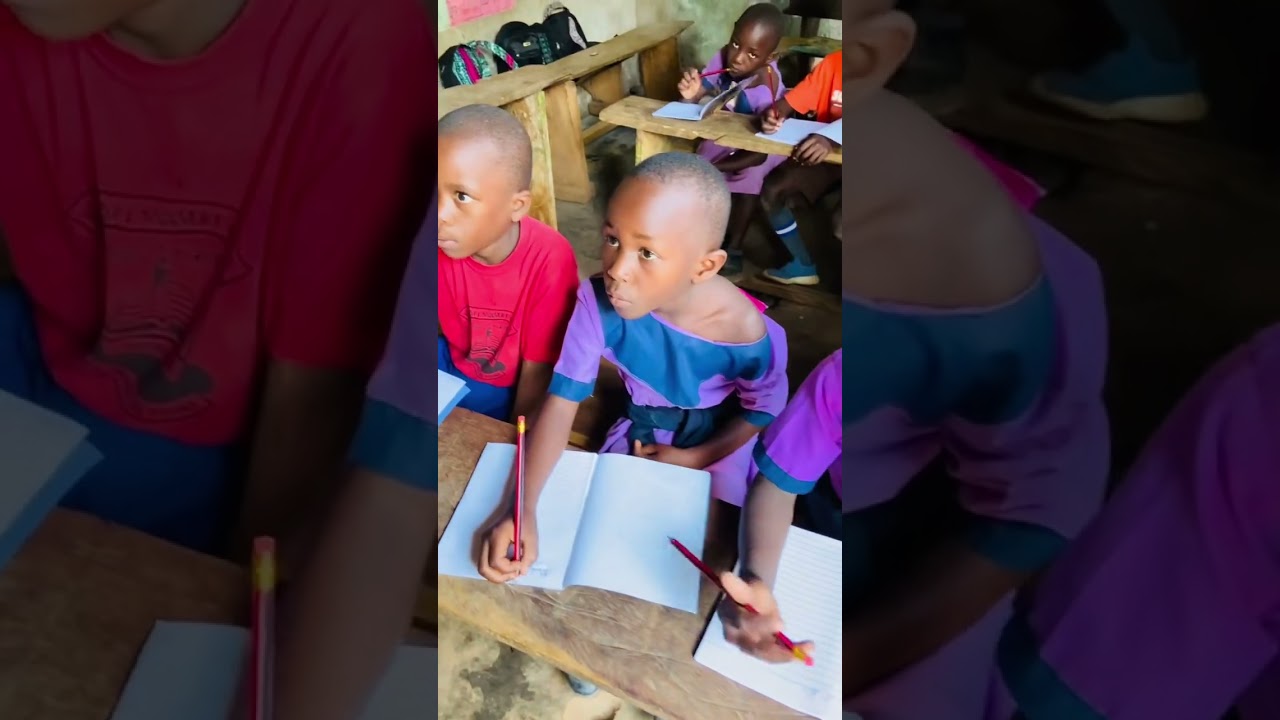 See how poor children study in Africa our orphans school has opened up