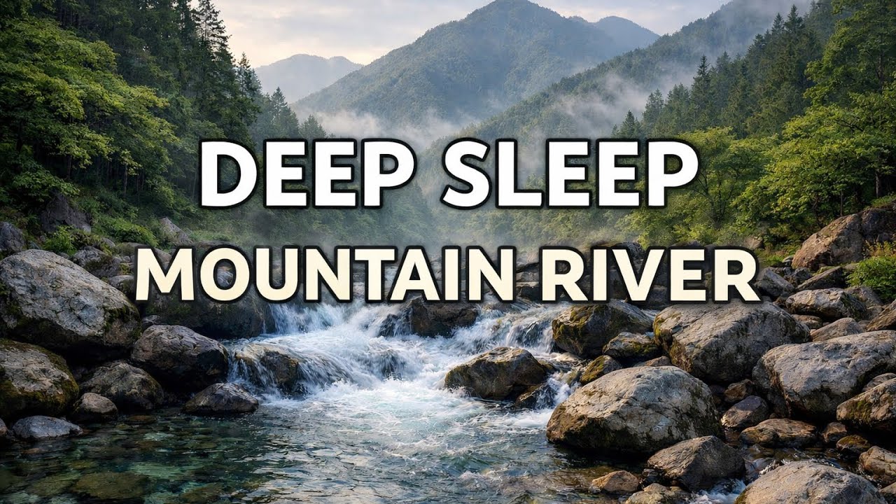 Real Japanese Mountain River 🌿 Zen Nature Sounds | 8 Hours Deep Sleep