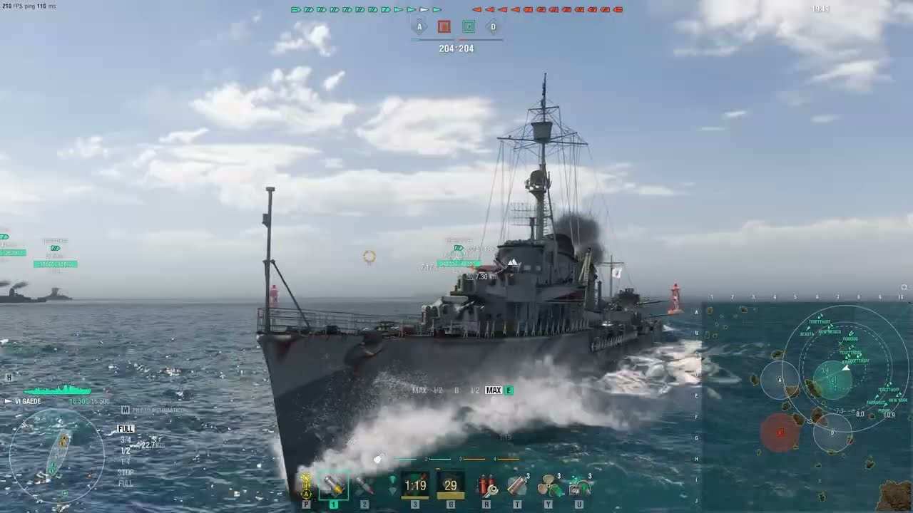 World Of Warships - KMS Ernst Gaede un cazador letal🔥