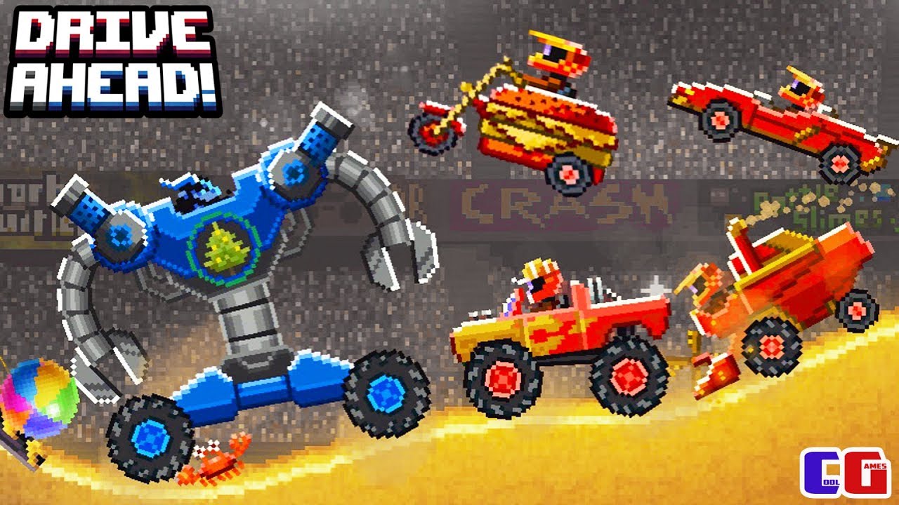 КРАМПУС В ОТПУСКЕ! Безумные ЗАДАНИЯ Мульт игра для детей Битва тачек Drive AHEAD