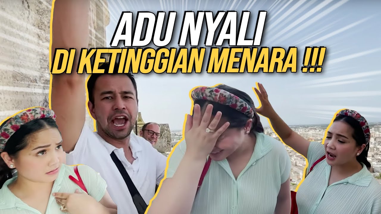 RAFFI NEKAT MANJAT MENARA PIAZZA DUOMO SENDIRI !!! NAGITA NYERAH GA SANGGUP...