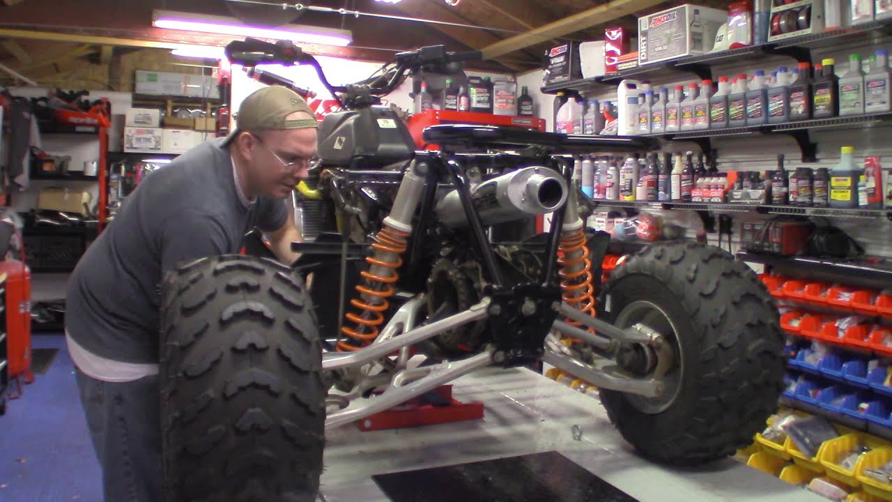 Polaris Outlaw IRS 500/525 Rear Differential Sprocket Removal First Steps For Diff Removal