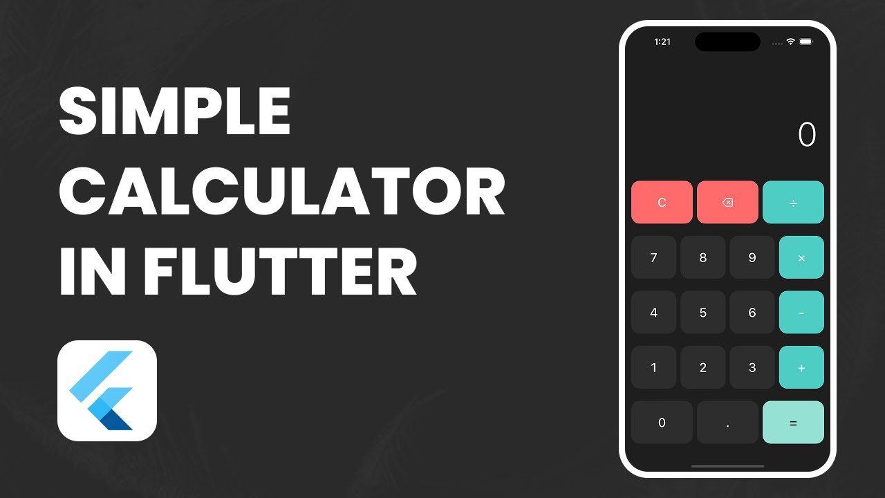 Простое приложение-калькулятор на Flutter