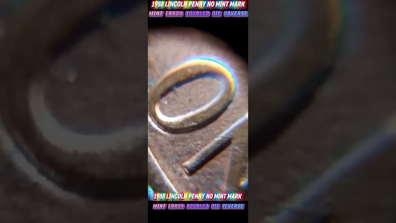 1988 LINCOLN PENNY NO MINT MARK MINT ERROR DOUBLED DIE OBVERSE & DOUBLED DIE REVERSE