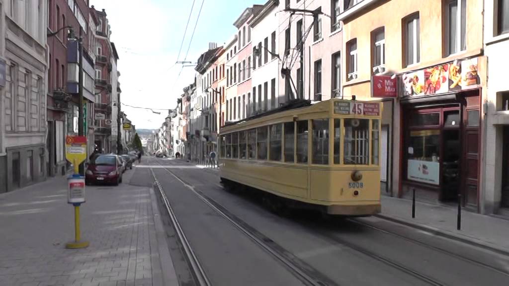Brussels City Tramways vintage tram operation.