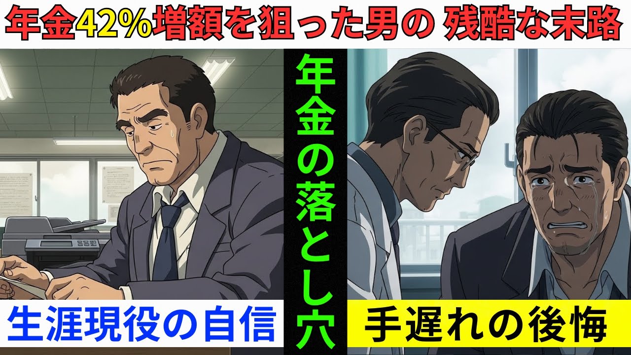 【漫画】年金42%増額を狙った男の悲劇…70歳まで我慢したのに1円も増えなかった衝撃の理由【繰り下げ受給の罠】