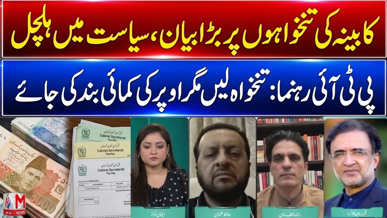 Cabinet salaries spark political storm&mdash;PTI leader demands transparency | M NEWS