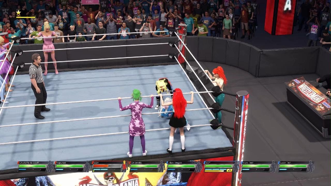 Disney Princesses Vs Johnny Test Team Elimination Tag Match