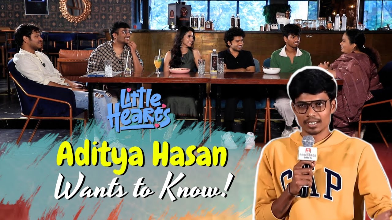 😎😎Chilled producer asks thrilling questions🤔🤔 | Little Hearts💕 | Aditya Hasan