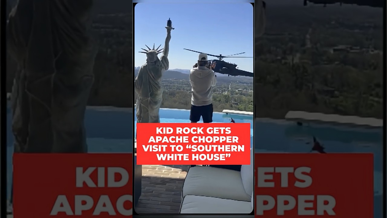 Apache Attack helicopter misses Kid Rock's home, army investigating.