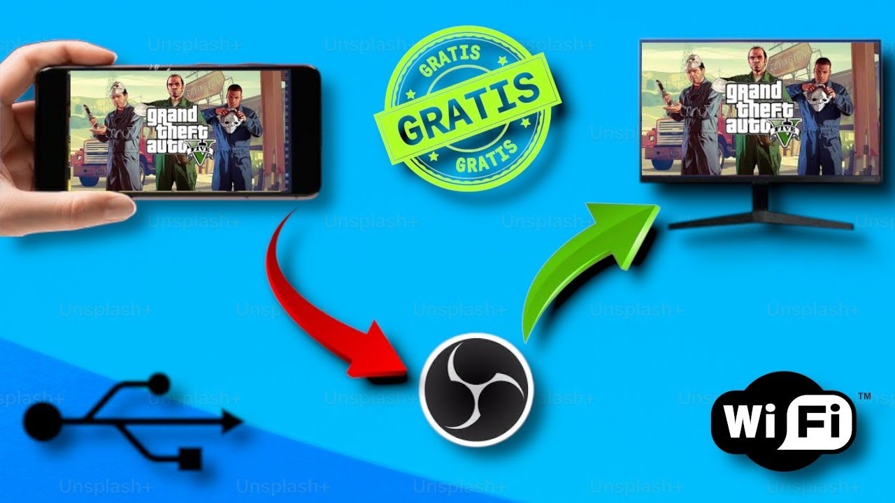 TRANSMITE o CAPTURA la Pantalla de tu TELEFONO con AUDIO a PC GRATIS | 🔌 Cable USB | TUTORIAL Fácil