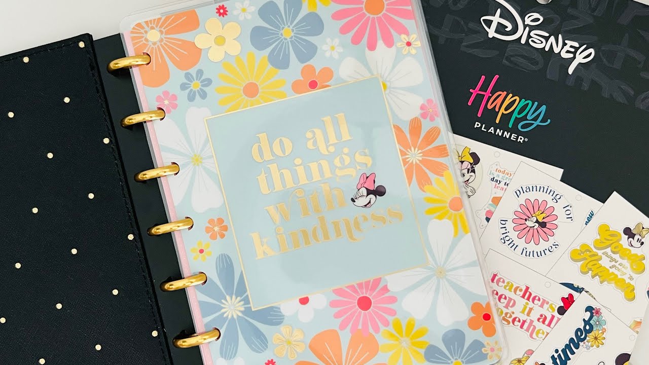 Disney Vacation Travel Planner | Planner Set-up & Decorate |Plan with Me| Happy Planner Sunny Minnie