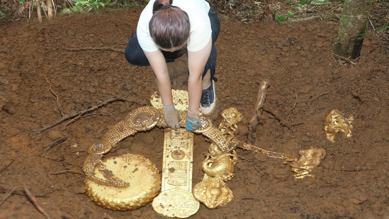 5 treasure pits discovered so far, unearthed gold jade Ruyi and gold chains, etc.