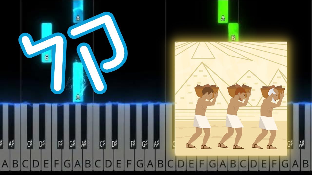 עבדים היינו - רמה 1 - מדריך איך לנגן בפסנתר למתחילים - שירי פסח