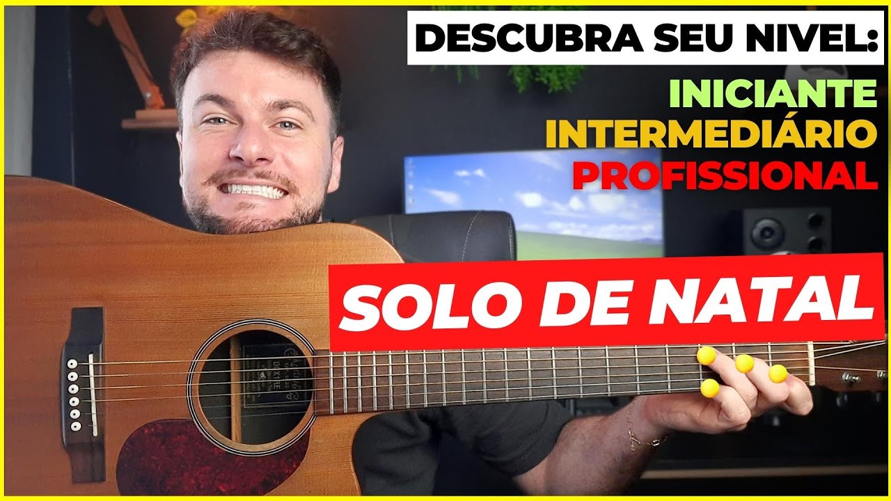 Como tocar SOLO DE NATAL no viol&atilde;o de 3 maneiras : F&aacute;cil, M&eacute;dio e Dif&iacute;cil!
