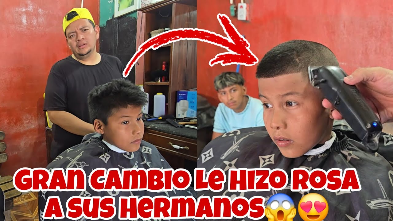 ROSA Llego por sus Hermanos a la ESCUELA😱Hoy les hará un Gran Cambio De LOOK😍Asi Quedaran
