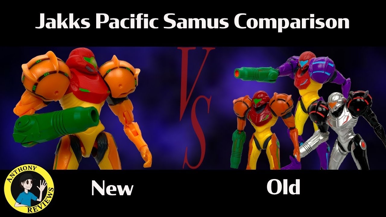 Jakks Pacific Samus Aran Metroid Figure Comparison!