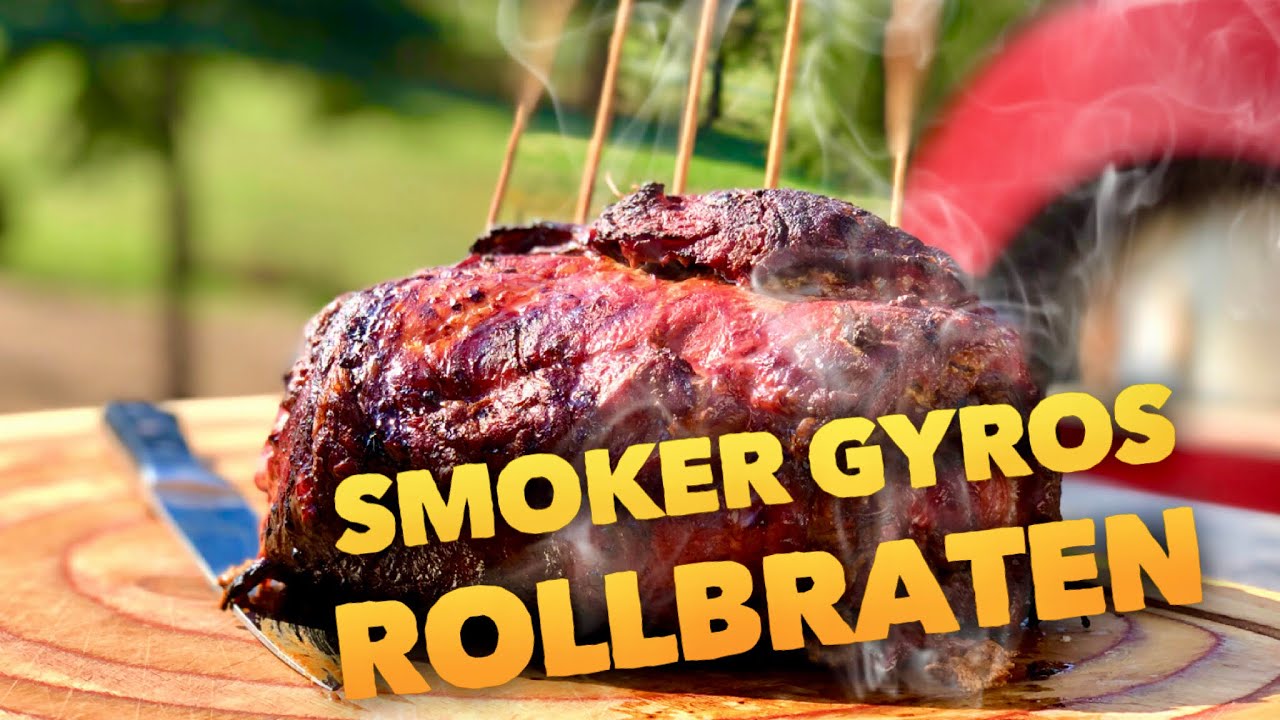 GYROS ROLLBRATEN auf dem SMOKER GRILLEN --- Klaus grillt