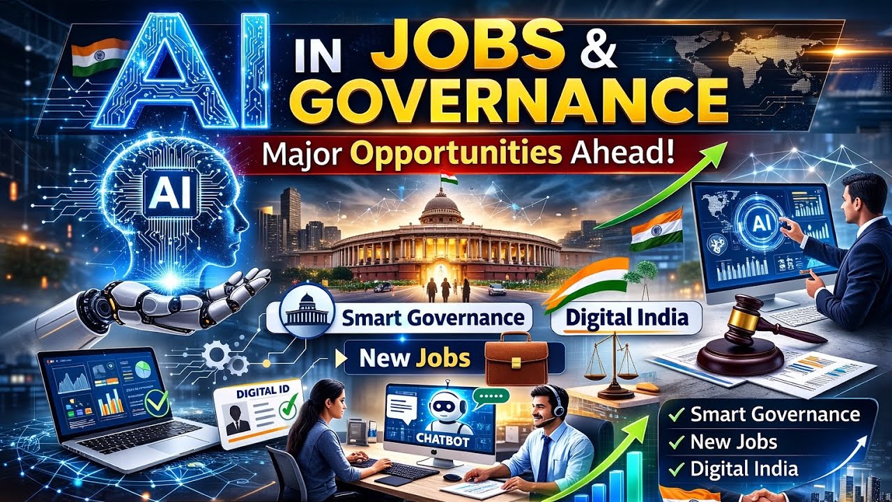 AI in Jobs & Governance | Major Opportunities in E-Governance | UPSC GS 2 2026 #upsc2026 