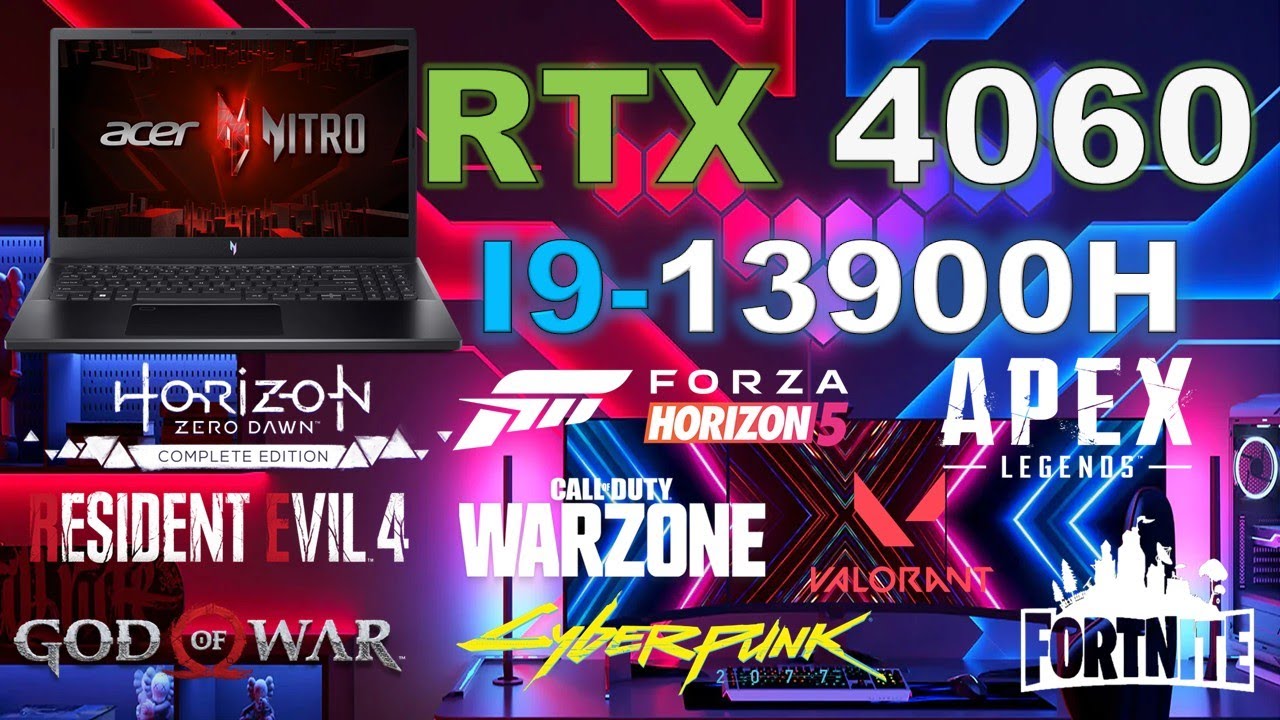ACER NITRO V 15 - RTX 4060 + I9-13900H TEST GAMING