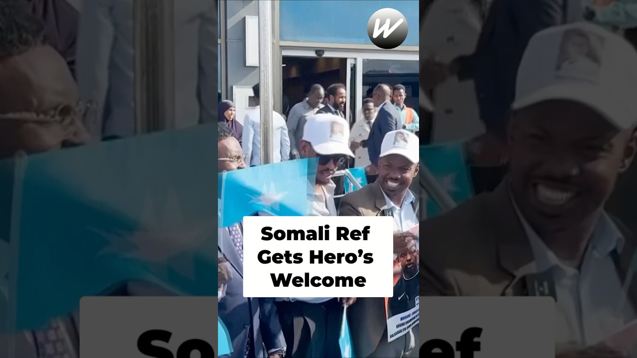Somali World Cup Referee Gets Hero's Welcome #shorts