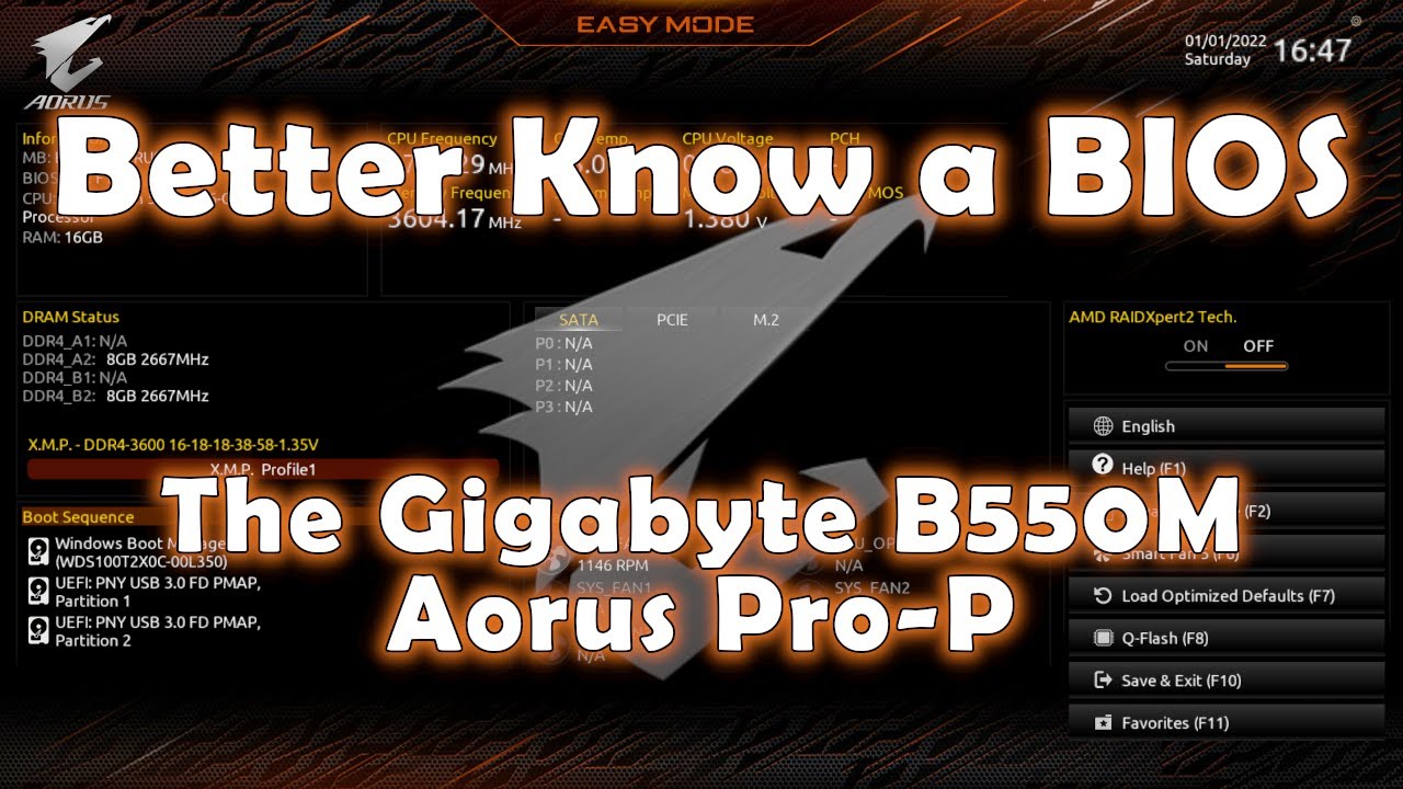 Better Know a BIOS 3: Gigabyte's B550m Aorus Pro-P + How to use Q-Flash + @GIGABYTE_Global mobo utilities