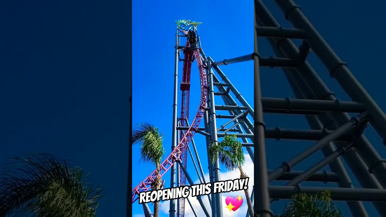 DC Rivals Hypercoaster, reopening this Friday 27th June, just in time for the school holiday season!