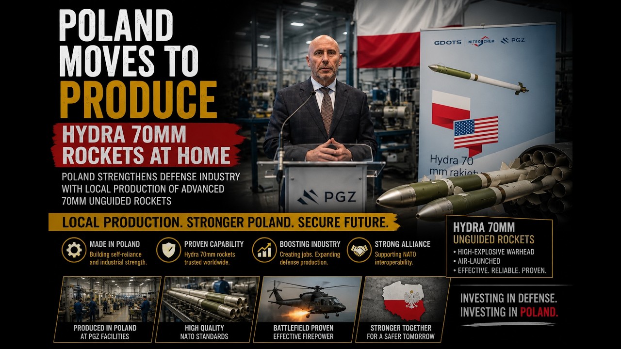 Polska przechodzi na produkcję rakiet Hydra 70 mm w kraju