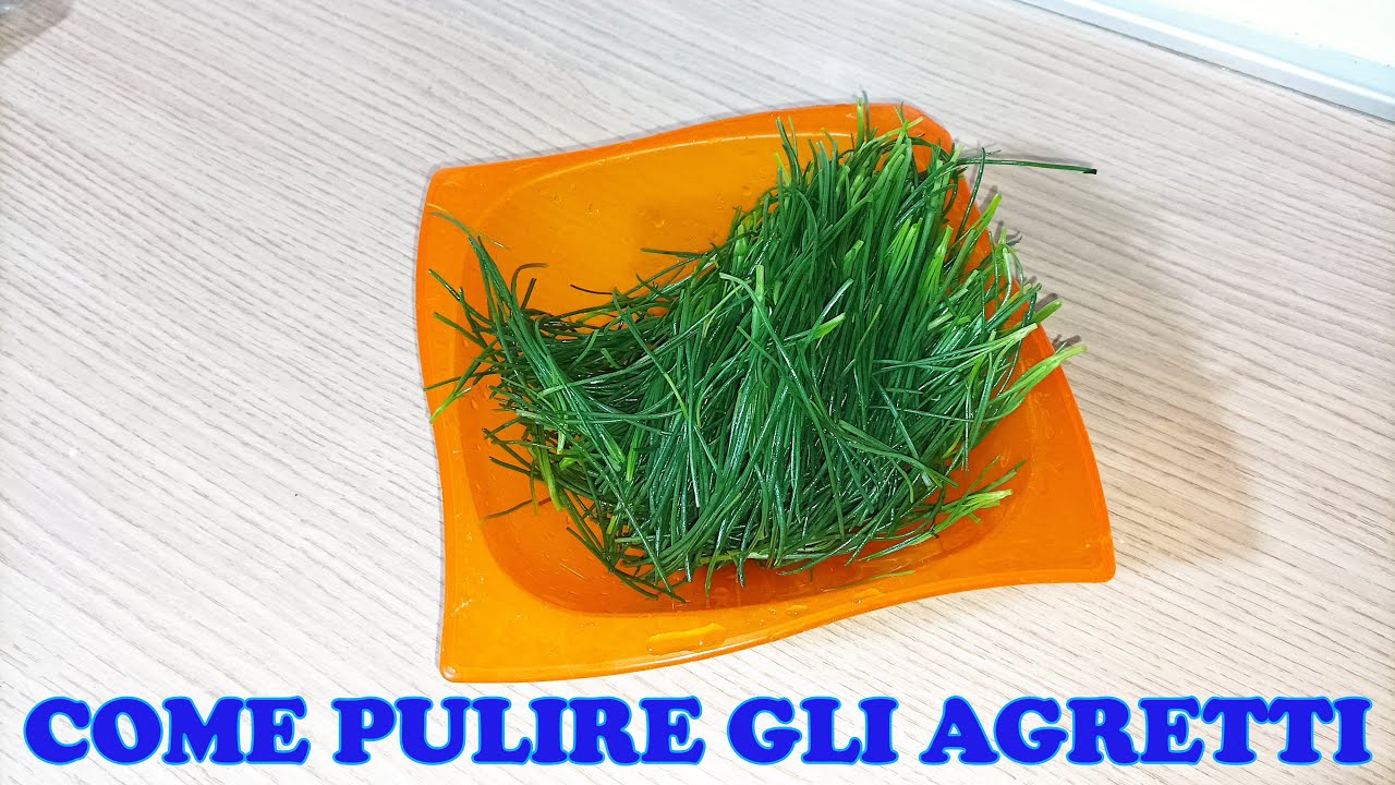 Come pulire gli agretti