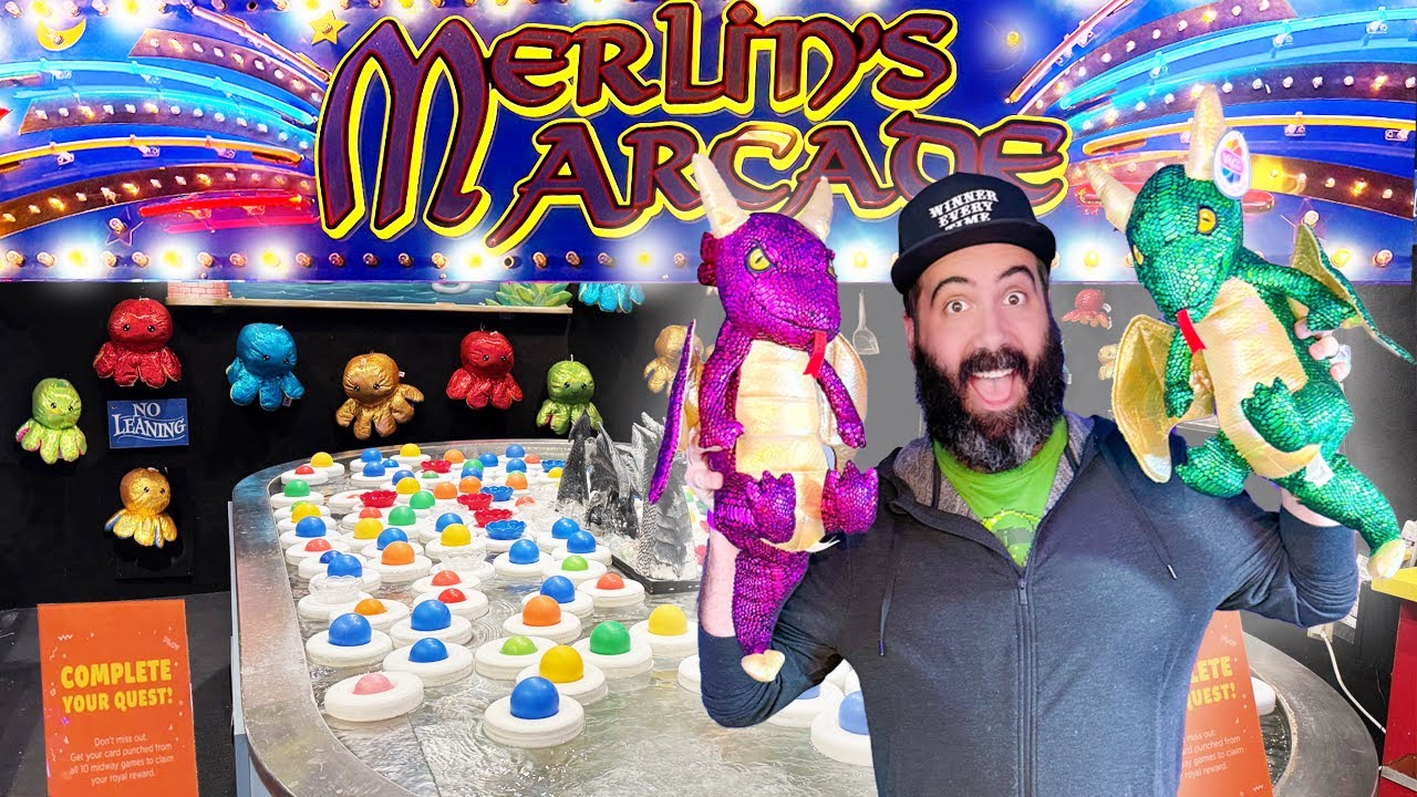 We Played EVERY Carnival Game at the Excalibur Fun Dungeon!