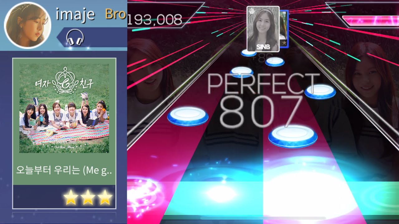 [SuperStar GFRIEND] 'Me gustas tu' 💐 Hard mode All Perfect gameplay