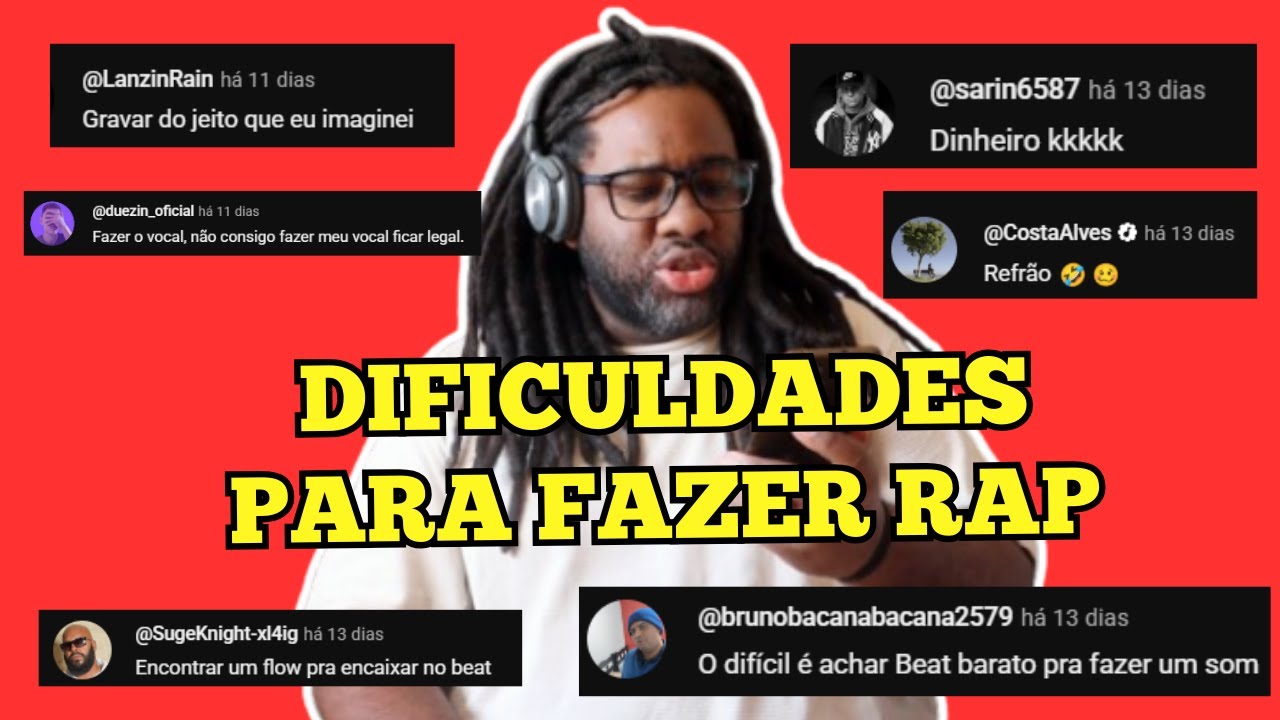 Dificuldades na Hora de Fazer Rap - Perguntas da Comunidade 1#rap #rap #hiphop