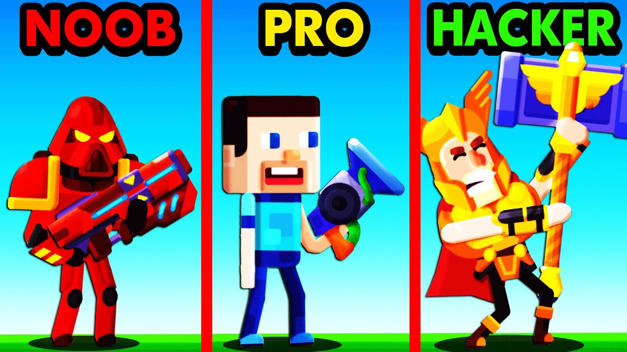 NOOB vs PRO vs HACKER HITMASTERS
