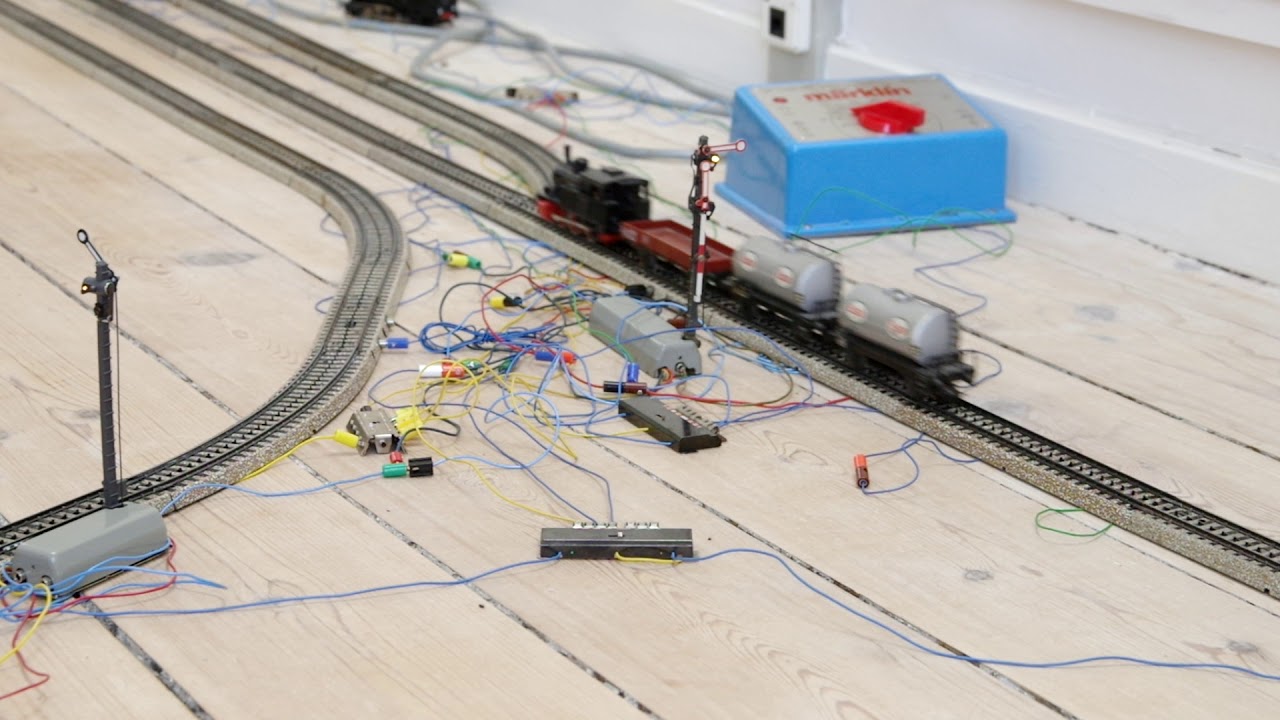 Märklin analog teppichbahn automatic overtaking
