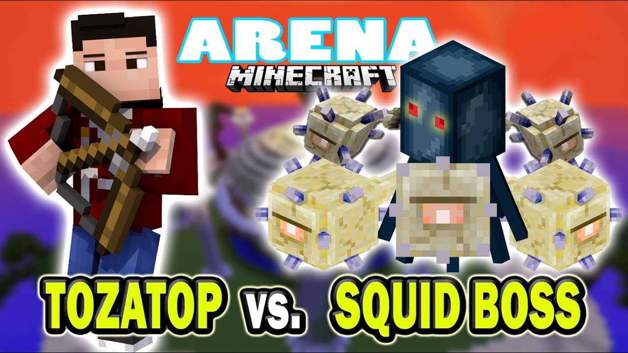 Minecraft Arena Battle TOZATOP vs SQUID BOSS