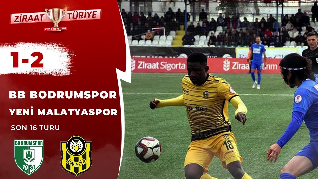 BB Bodrumspor 1-2 Yeni Malatyaspor Maç Özeti (Ziraat Türkiye Kupası Son 16 Turu) 23.01.2019