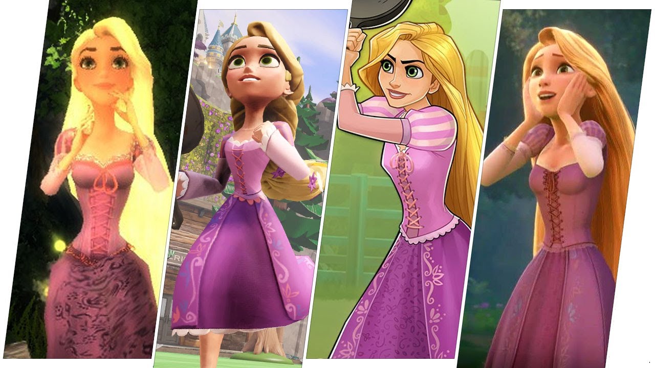 Rapunzel's Evolution in Games (Tangled)