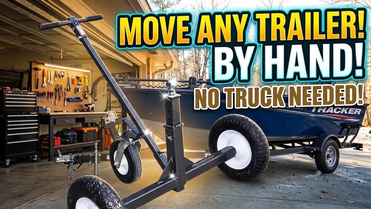 The Best Way to Move a Boat Trailer? | Tow Tuff Trailer Dolly Review