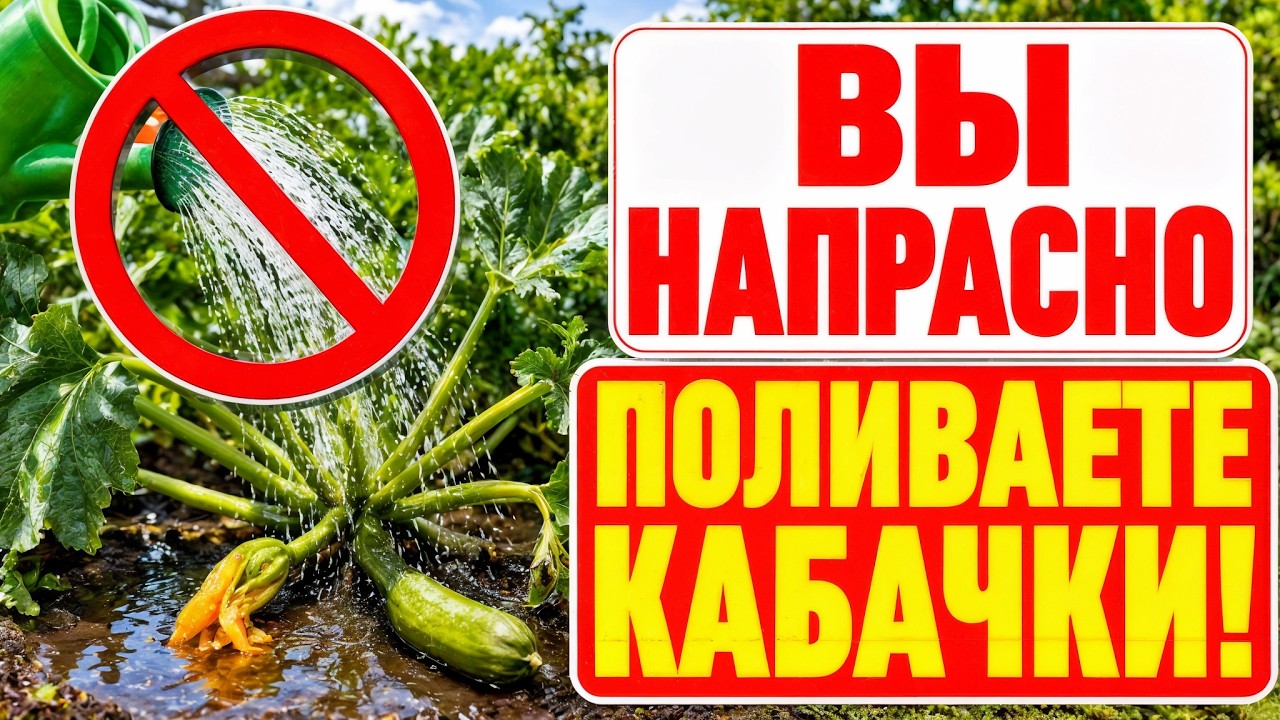 Are you wasting water on your zucchini? / In June there will only be green leaves &ndash; that's what y...