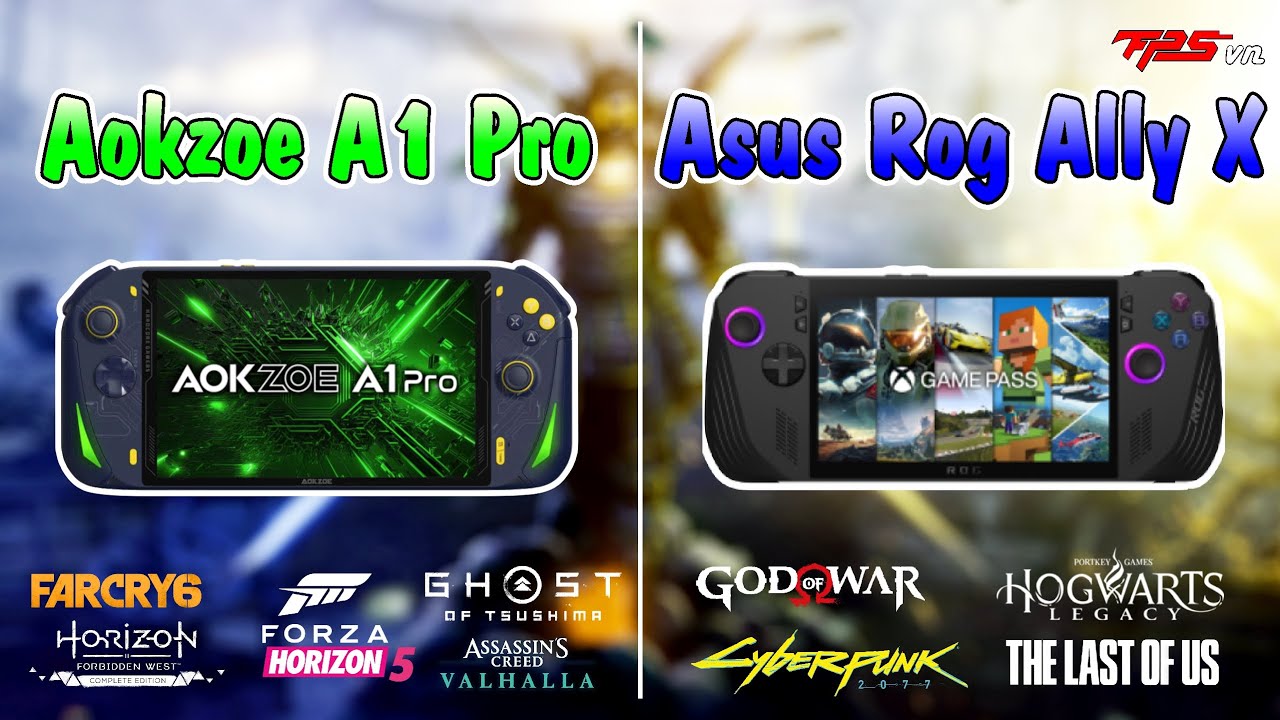 Aokzoe A1 Pro vs Rog Ally X