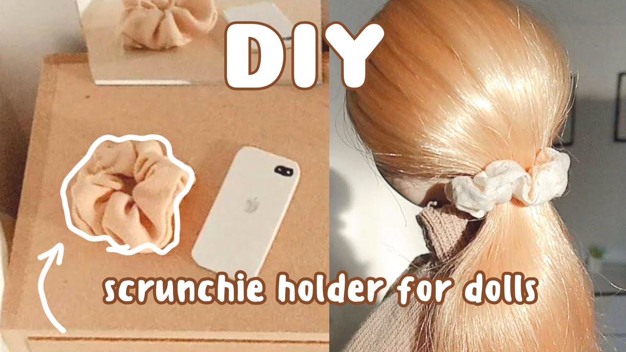 🤎DIY резинка для волос для кукол своими руками| Scrunchie holder for dolls diy | Barbie, EAH, MH