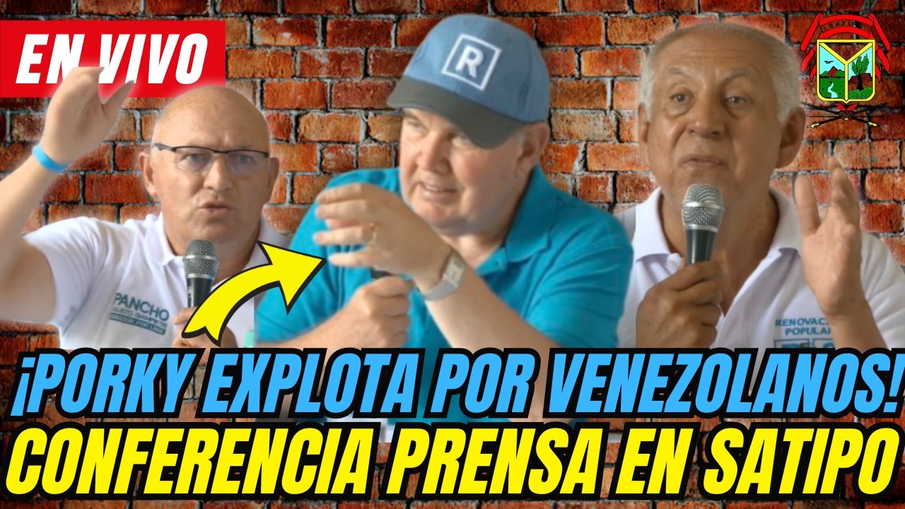 💥 ¡PORKY ANUNCIA EXPULSIÓN DE VENEZOLANOS! | Rafael López Aliaga Conferencia de Prensa desde Satipo